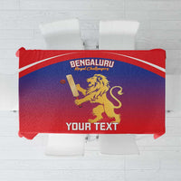Custom Bengaluru India Cricket Tablecloth Go Champions