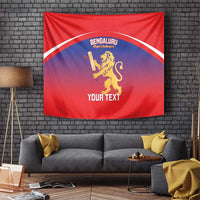 Custom Bengaluru India Cricket Tapestry Go Champions
