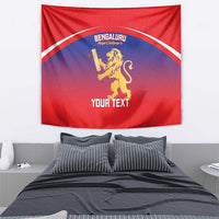 Custom Bengaluru India Cricket Tapestry Go Champions