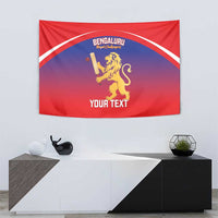 Custom Bengaluru India Cricket Tapestry Go Champions
