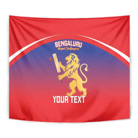 Custom Bengaluru India Cricket Tapestry Go Champions