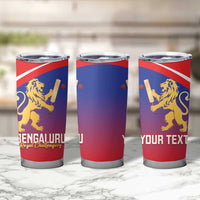 Custom Bengaluru India Cricket Tumbler Cup Go Champions