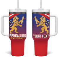 Custom Bengaluru India Cricket Tumbler With Handle Go Champions