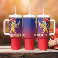 Custom Bengaluru India Cricket Tumbler With Handle Go Champions