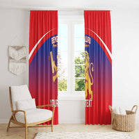 Custom Bengaluru India Cricket Window Curtain Go Champions