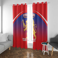 Custom Bengaluru India Cricket Window Curtain Go Champions
