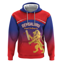 Custom Bengaluru India Cricket Zip Hoodie Go Champions