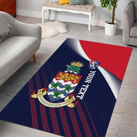 Custom Cayman Islands Cricket Area Rug 2025 Sporty Style
