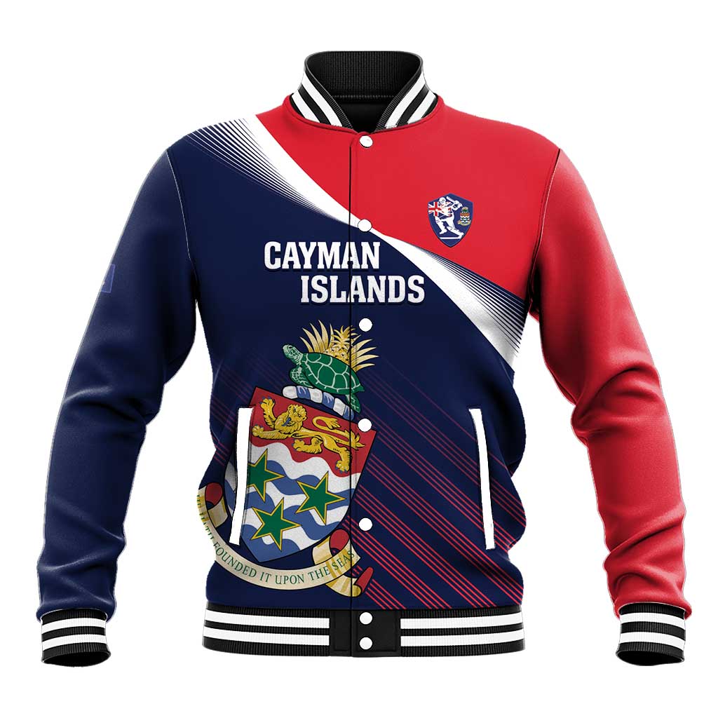 Custom Cayman Islands Cricket Baseball Jacket 2025 Sporty Style