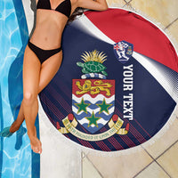 Custom Cayman Islands Cricket Beach Blanket 2025 Sporty Style