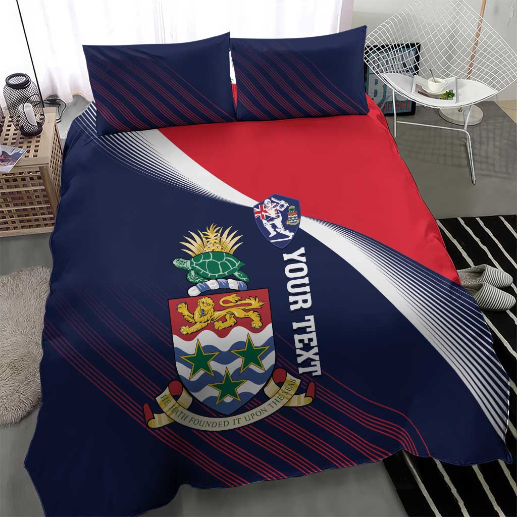Custom Cayman Islands Cricket Bedding Set 2025 Sporty Style