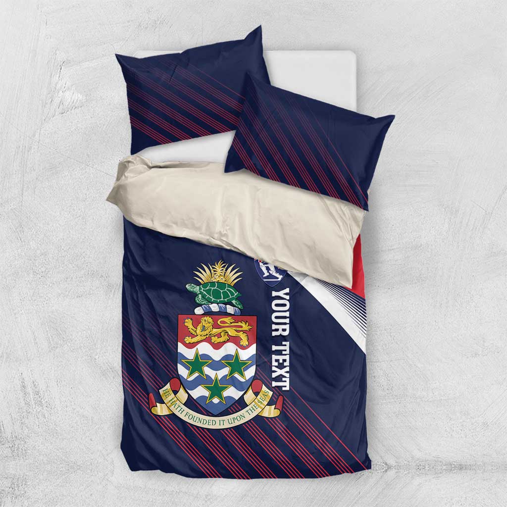 Custom Cayman Islands Cricket Bedding Set 2025 Sporty Style