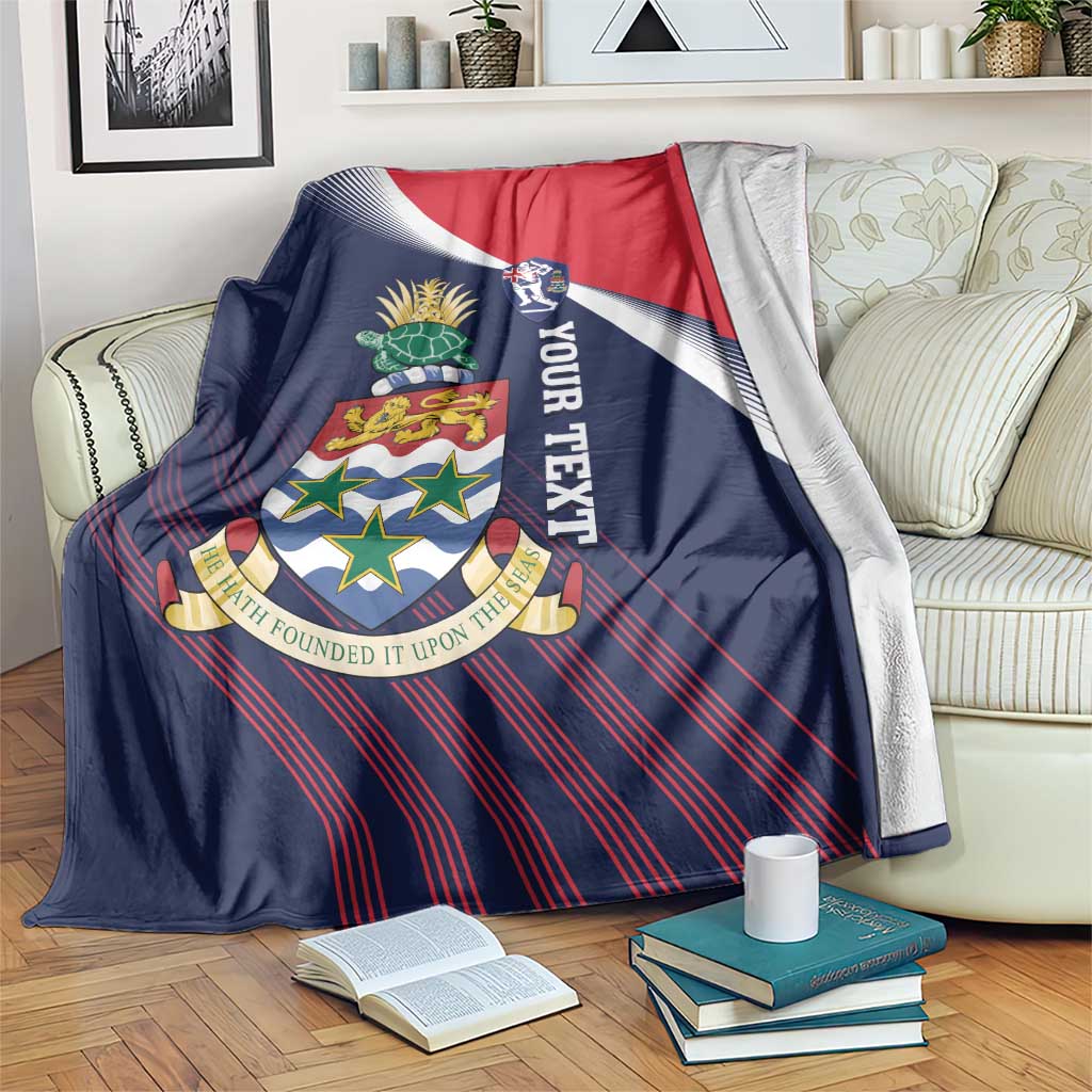 Custom Cayman Islands Cricket Blanket 2025 Sporty Style