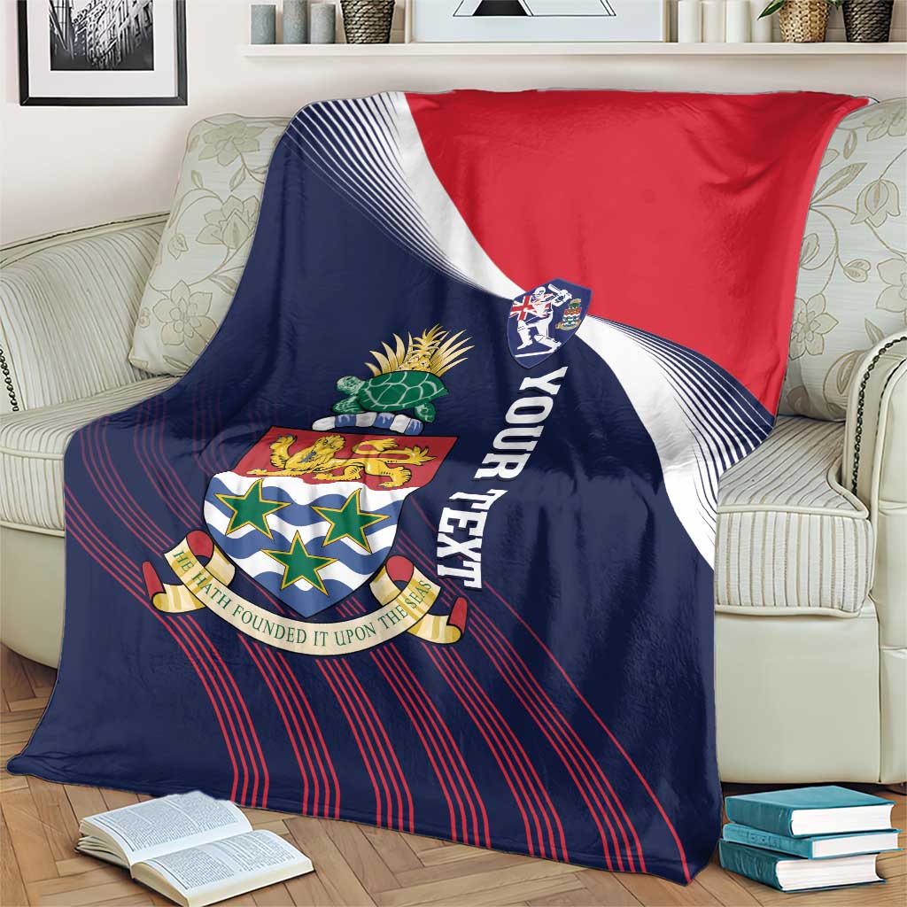 Custom Cayman Islands Cricket Blanket 2025 Sporty Style