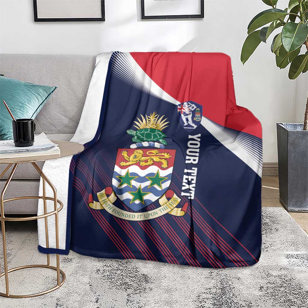 Custom Cayman Islands Cricket Blanket 2025 Sporty Style