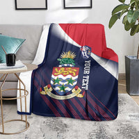Custom Cayman Islands Cricket Blanket 2025 Sporty Style