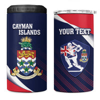 Custom Cayman Islands Cricket 4 in 1 Can Cooler Tumbler 2025 Sporty Style