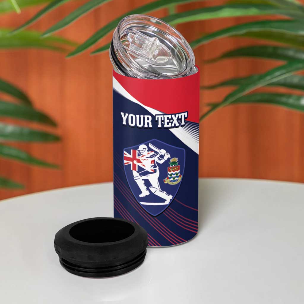 Custom Cayman Islands Cricket 4 in 1 Can Cooler Tumbler 2025 Sporty Style
