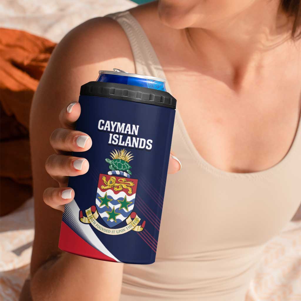 Custom Cayman Islands Cricket 4 in 1 Can Cooler Tumbler 2025 Sporty Style