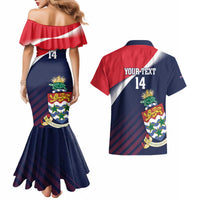 Custom Cayman Islands Cricket Couples Matching Mermaid Dress and Hawaiian Shirt 2025 Sporty Style