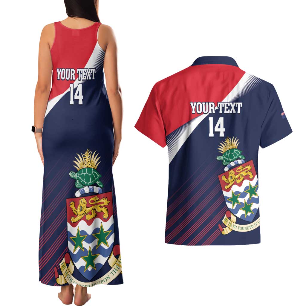 Custom Cayman Islands Cricket Couples Matching Tank Maxi Dress and Hawaiian Shirt 2025 Sporty Style