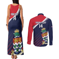 Custom Cayman Islands Cricket Couples Matching Tank Maxi Dress and Long Sleeve Button Shirt 2025 Sporty Style
