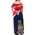 Custom Cayman Islands Cricket Family Matching Off Shoulder Maxi Dress and Hawaiian Shirt 2025 Sporty Style