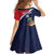 Custom Cayman Islands Cricket Family Matching Off Shoulder Short Dress and Hawaiian Shirt 2025 Sporty Style