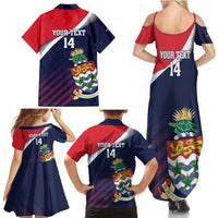 Custom Cayman Islands Cricket Family Matching Summer Maxi Dress and Hawaiian Shirt 2025 Sporty Style