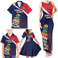 Custom Cayman Islands Cricket Family Matching Tank Maxi Dress and Hawaiian Shirt 2025 Sporty Style