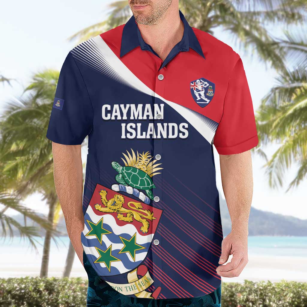 Custom Cayman Islands Cricket Hawaiian Shirt 2025 Sporty Style
