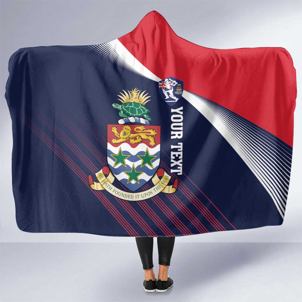 Custom Cayman Islands Cricket Hooded Blanket 2025 Sporty Style
