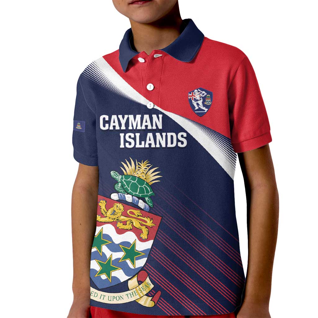 Custom Cayman Islands Cricket Kid Polo Shirt 2025 Sporty Style