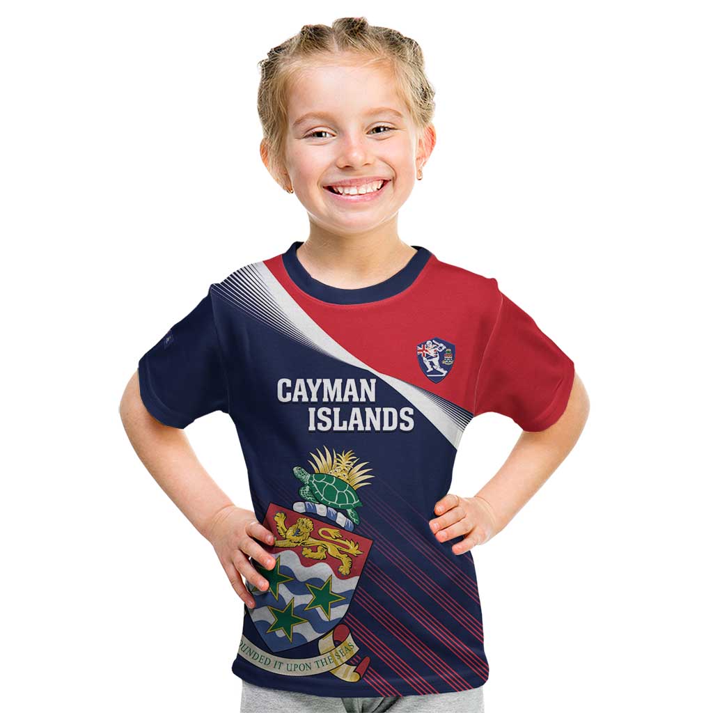 Custom Cayman Islands Cricket Kid T Shirt 2025 Sporty Style