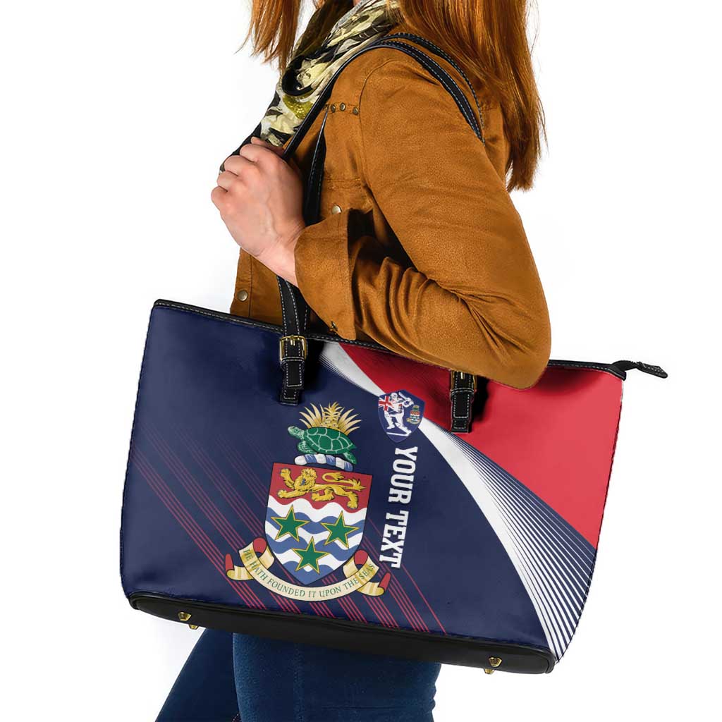 Custom Cayman Islands Cricket Leather Tote Bag 2025 Sporty Style