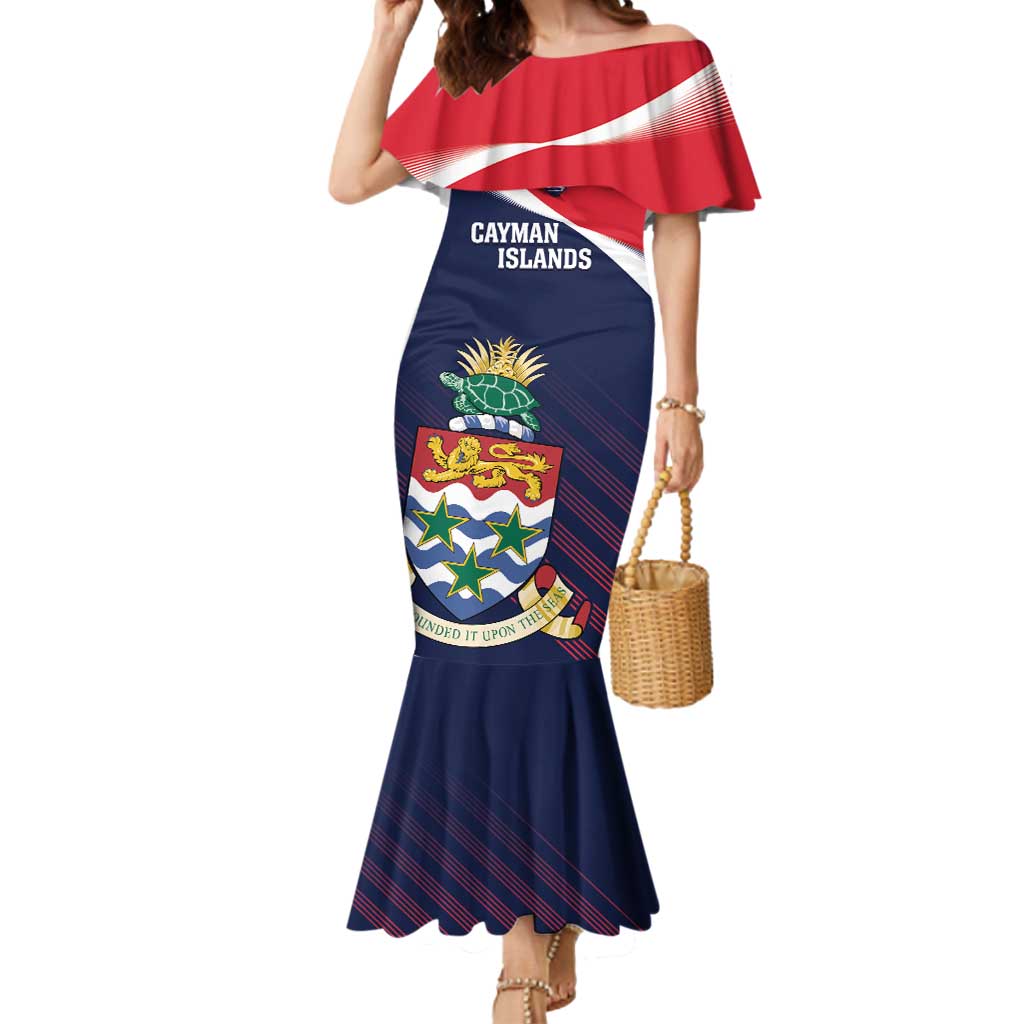 Custom Cayman Islands Cricket Mermaid Dress 2025 Sporty Style