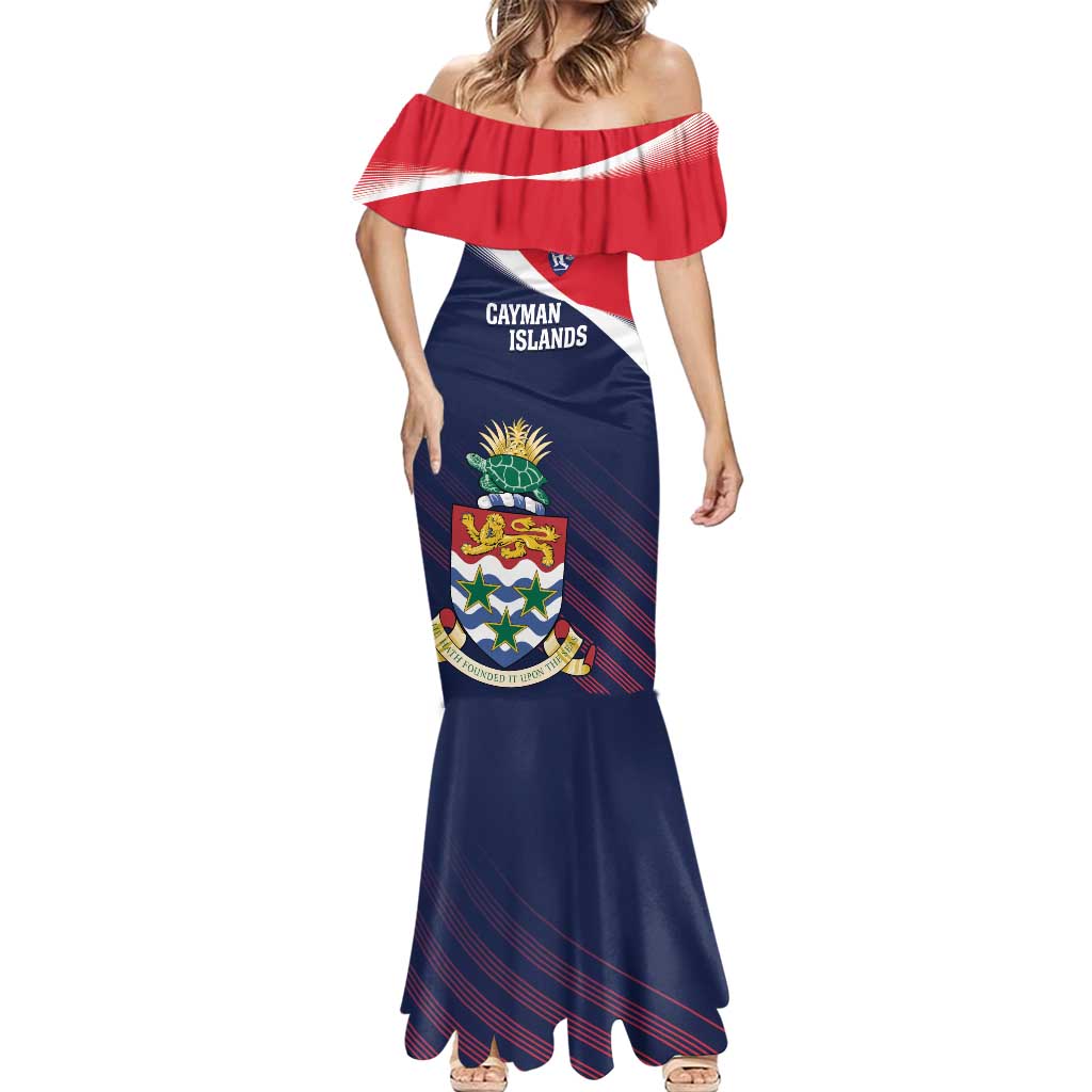 Custom Cayman Islands Cricket Mermaid Dress 2025 Sporty Style