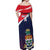 Custom Cayman Islands Cricket Off Shoulder Maxi Dress 2025 Sporty Style