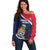 Custom Cayman Islands Cricket Off Shoulder Sweater 2025 Sporty Style