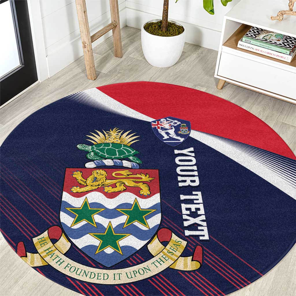 Custom Cayman Islands Cricket Round Carpet 2025 Sporty Style