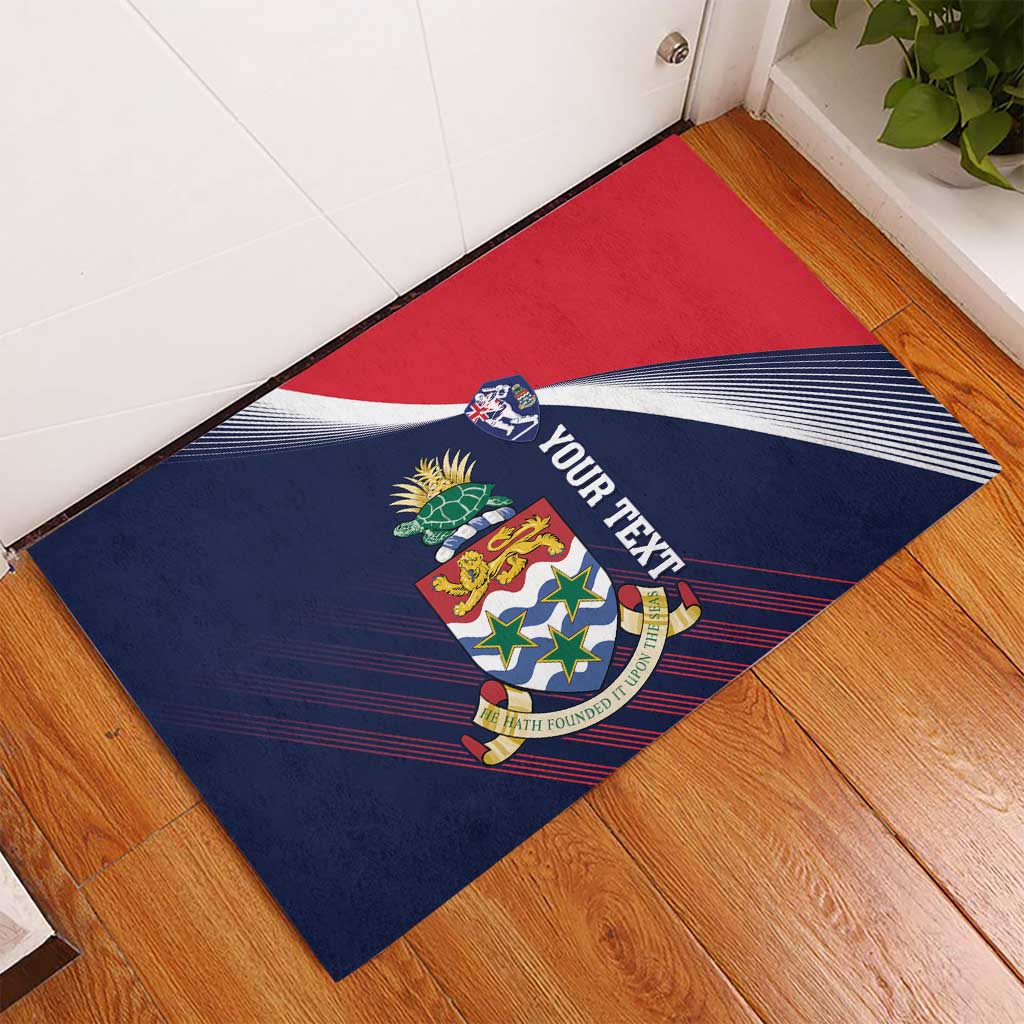 Custom Cayman Islands Cricket Rubber Doormat 2025 Sporty Style