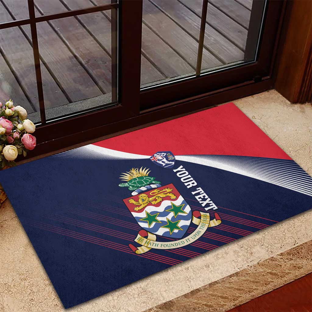 Custom Cayman Islands Cricket Rubber Doormat 2025 Sporty Style