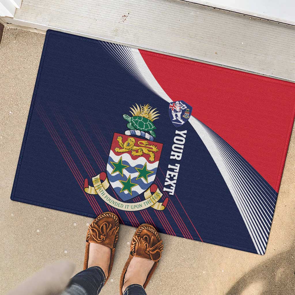 Custom Cayman Islands Cricket Rubber Doormat 2025 Sporty Style