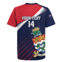 Custom Cayman Islands Cricket Rugby Jersey 2025 Sporty Style
