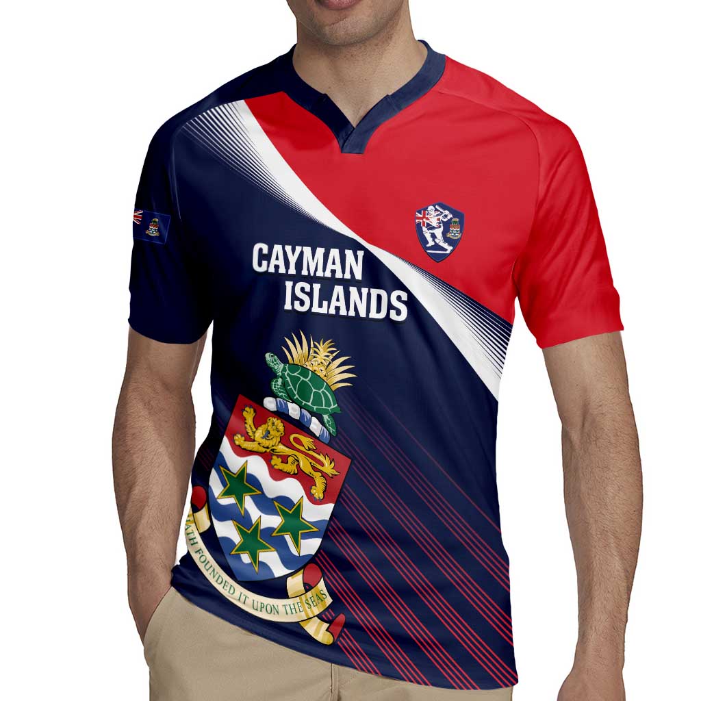 Custom Cayman Islands Cricket Rugby Jersey 2025 Sporty Style