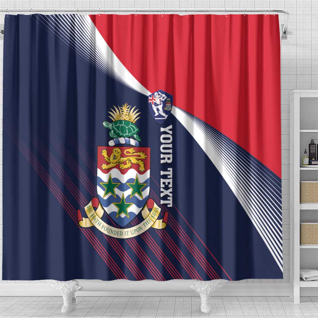 Custom Cayman Islands Cricket Shower Curtain 2025 Sporty Style
