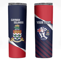 Custom Cayman Islands Cricket Skinny Tumbler 2025 Sporty Style