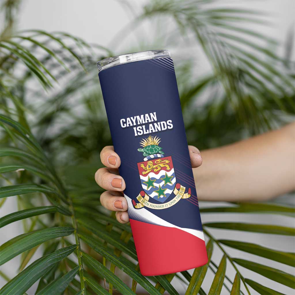 Custom Cayman Islands Cricket Skinny Tumbler 2025 Sporty Style