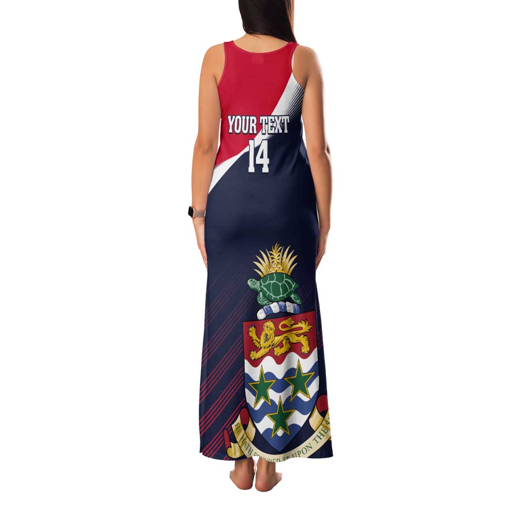 Custom Cayman Islands Cricket Tank Maxi Dress 2025 Sporty Style