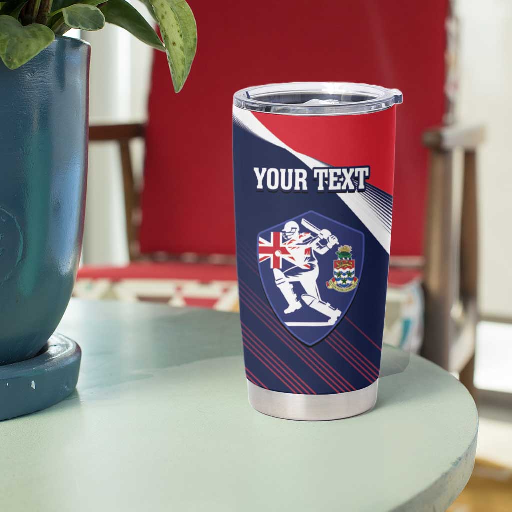 Custom Cayman Islands Cricket Tumbler Cup 2025 Sporty Style